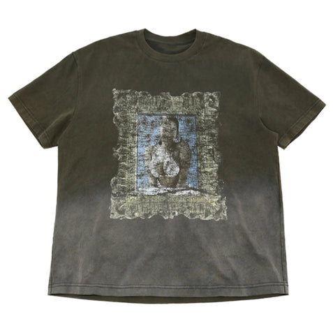 Framed Art Tee 'Washed Black'