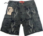 Hellstar Black Camo Cargo Shorts