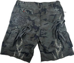 Hellstar Black Camo Cargo Shorts