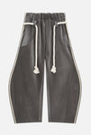 Stripe Super Baggy Sweatpants 'Grey'