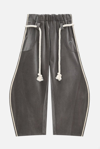 Stripe Super Baggy Sweatpants 'Grey'