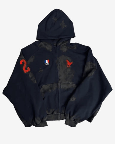 Balenciaga AW22 Dirty Polo Hoodie