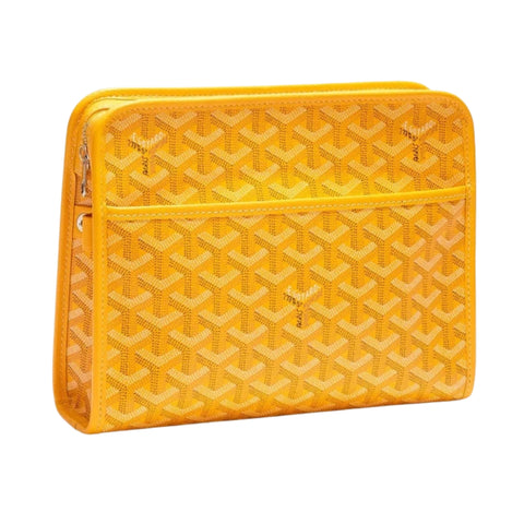 Goyard Goyardine Jouvence Toiletry Bag 'Yellow'