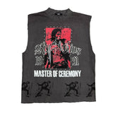 "MASTER OF CEREMONY" CUT-OFF SHIRT GRAY