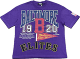 KIY STUDIOS X NLB MUSEM "BALTIMORE" T-SHIRT GRAPE