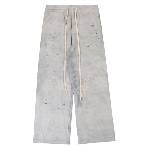 Vertabrae Thermal Kneed Sweatpants Grey