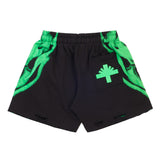 Vertabrae Skull Shorts 'Green'