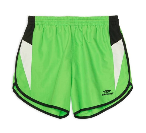 Women's 3B Sports Icon Tracksuit Running Shorts 'Green Nylon'