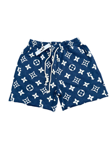 Blue Ri" Puff Print Shorts