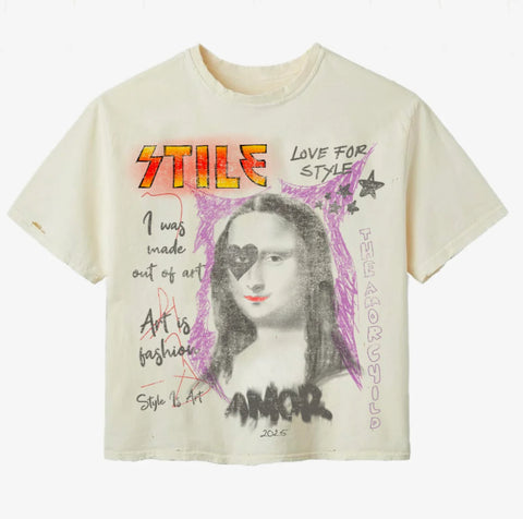 Cream Monalisa Tee