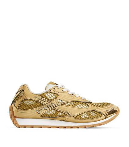 Bottega Veneta Orbit Sneaker Gold/White