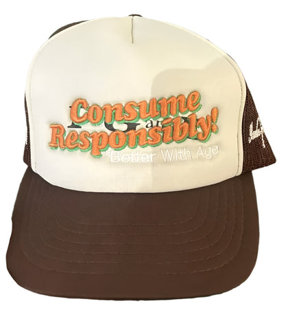 Consume Responsibly Brown Trucker Hat