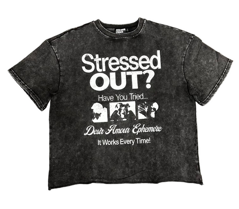 "Stressed Out?" Vintage Wash Tee 'Black'