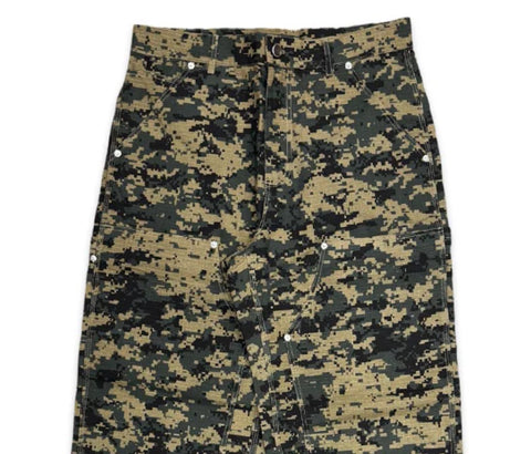 HMDD Double Knee Cargo Shorts Digi Camo