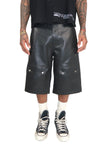 Black Leather Shorts
