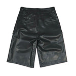 Black Leather Shorts