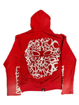 Hoodie W/ Thermal Sleeves (Red)
