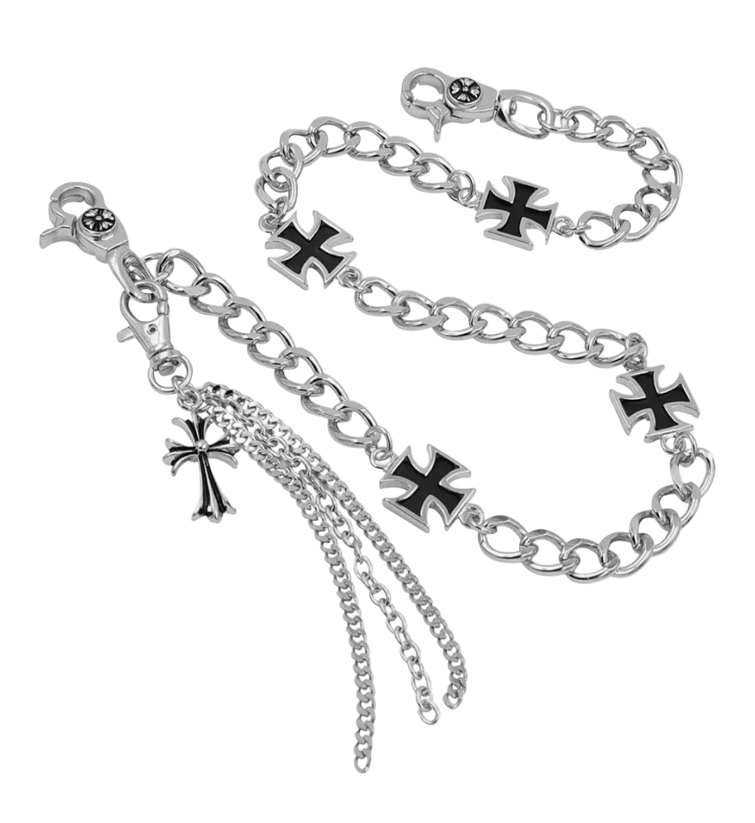 Chrome Hearts Inspired Multi Cross Wallet Chain – Token Miami