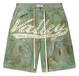 Skittle Jorts Dirty Green
