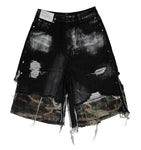Thrashed Camo Jorts