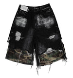 Thrashed Camo Jorts