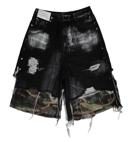 Thrashed Camo Jorts