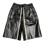 Merlin's Father Leather Studded Shorts