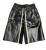 Merlin's Father Leather Studded Shorts