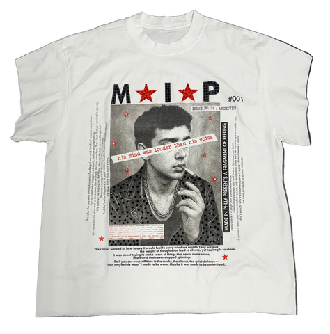 A Fragment Of Feelings Cropped Sleeve Tee