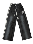 Plastik Black Rhinestone Sweatpants