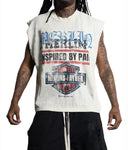 Heavyweight MOTO Sleeveless Tee Cream