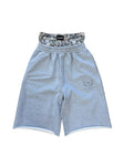 Grey Raw Hem Boxer Shorts