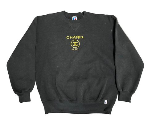 BOOTLEG CHANEL Black Crewneck