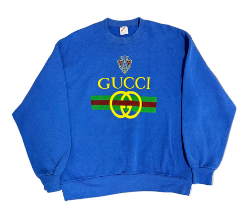 BOOTLEG Gucci Royal Blue Crewneck