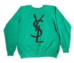 BOOTLEG YSL Green Crewneck