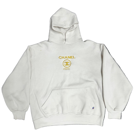 BOOTLEG CHANEL White Hoodie