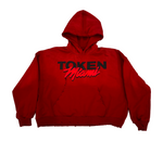Token Miami Red Distressed Hoodie