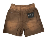 R&G BROWN RHINESTONE SHORTS