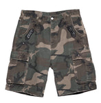 Camo Embellished Cargo Shorts