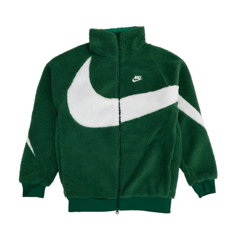 Nike Big Swoosh Reversible Boa Green Jacket