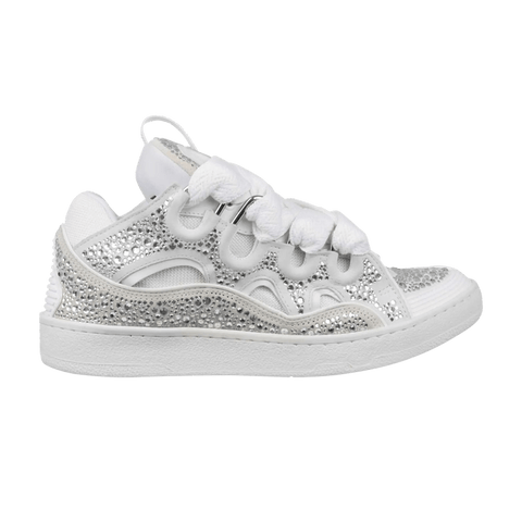 Lanvin Curb Sneakers 'Rhinestone White'