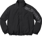 Spellout Embroidered Track Jacket (Black)