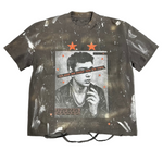 "A Fragment Of Feelings" Paint Splattered Tee (Grey)