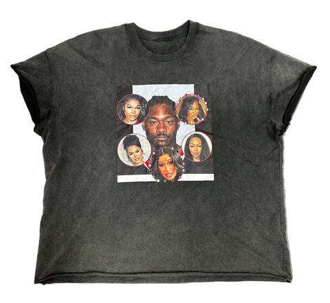 MIP Potential Suspect Cropped Sleeve Tee (Vintage Black)