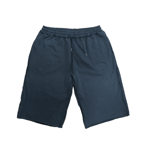 Multi-Tag Sweat Shorts (Blue)