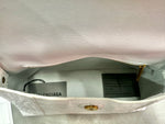 Balenciaga Shiny Embossed Croc Calf Hand Clutch Purse