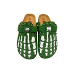 Octavious Marks Rhinestone Green Clogs