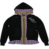 Rockstar Sandler Flannel Zip Up Hoodie