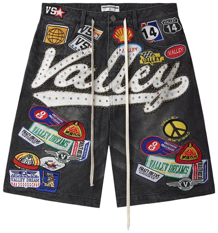 Vale 1980s 'Black Wash' Jorts