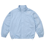 Spellout Embroidered Ripstop Track Jacket (Blue)